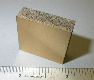 Silicon carbide foam heat sink with silicon carbide faceplate used as a heat spreader